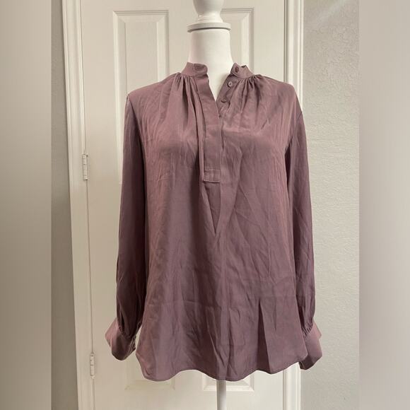 DR2 Long Sleeve Top Light Purple Casual Shirt Size Raglan Mock Turtleneck XS - Picture 1 of 6